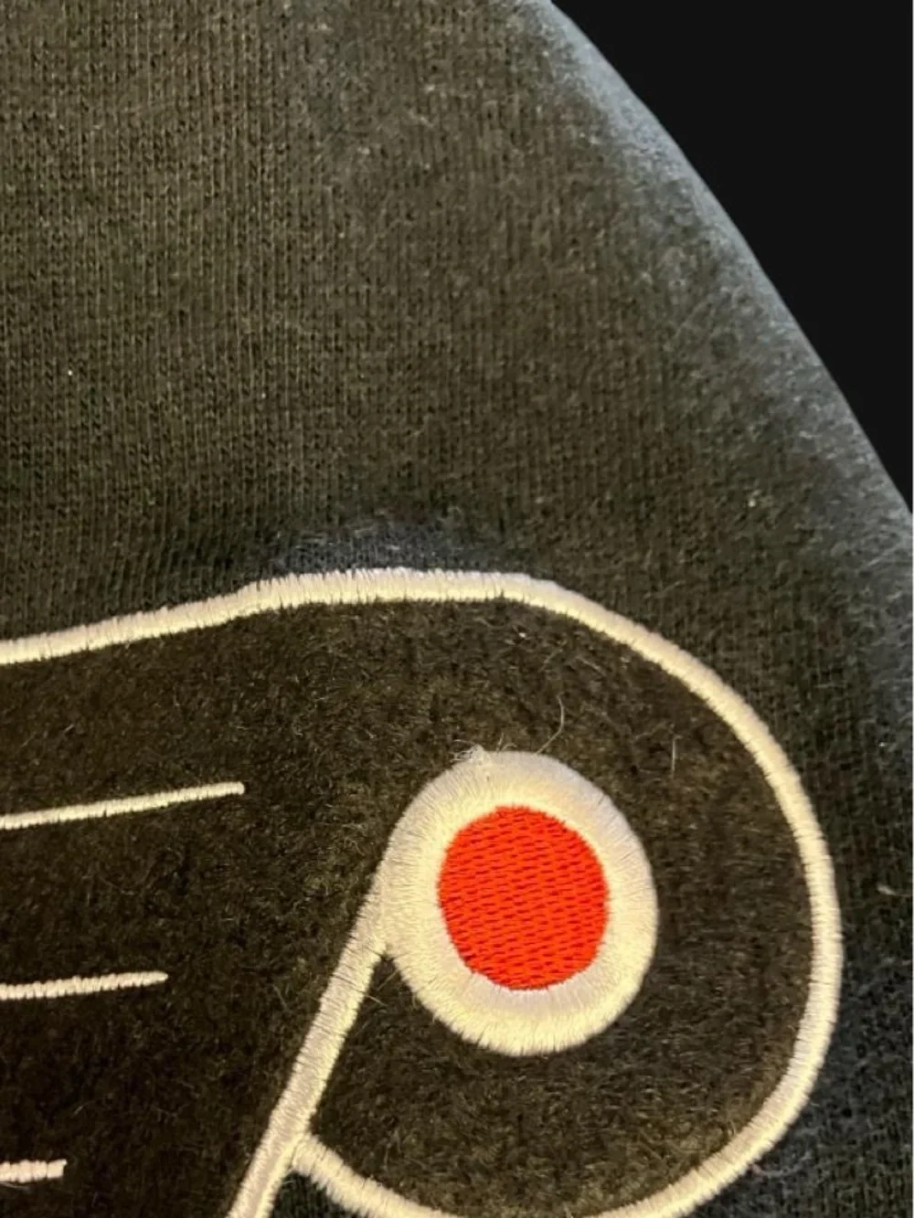 Vintage 90s Retro Black Philadelphia Flyers Womens Spellout Zip Up Jacket Size M
